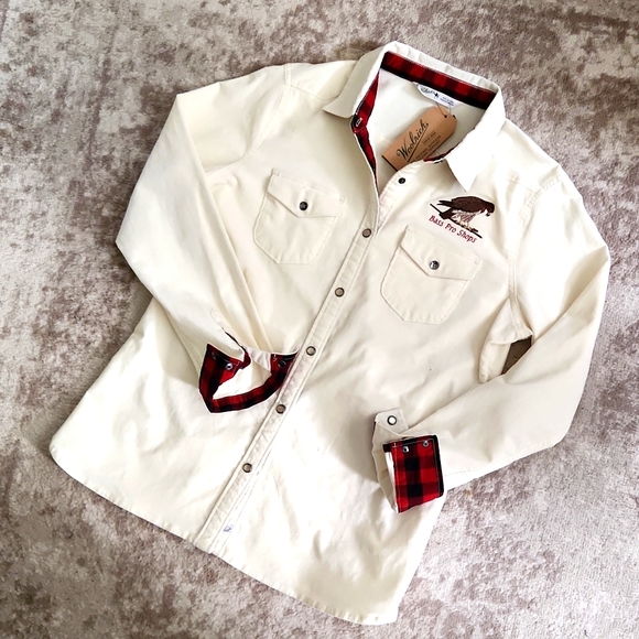 RARE! Woolrich Pendulum Corduroy Shirt with Bass Pro Shop logo - Picture 3 of 13